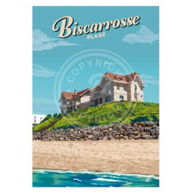 Affiche de Biscarrosse Plage - 30x40 cm