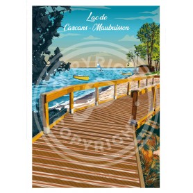 Affiche du Lac de Maubuisson - 50x70 cm