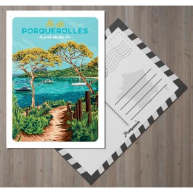 Carte Postale de l'Île de Porquerolles
