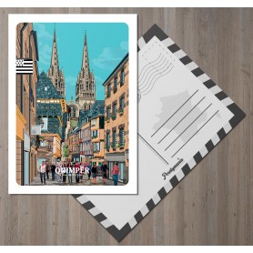 Carte Postale de la ville de Quimper