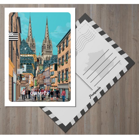 Carte Postale de la ville de Quimper