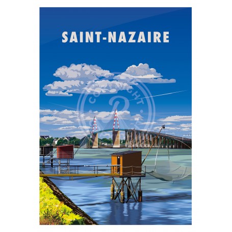 Affiche de Saint-Nazaire - 50x70 cm