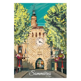 Affiche de Sommières - 50x70 cm