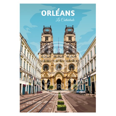 Affiche de Orléans - 50x70 cm