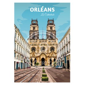 Affiche de Orléans - 30x40 cm