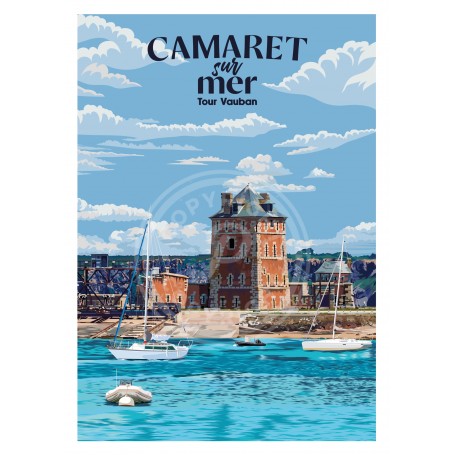Affiche Camaret sur mer - Tour Vauban - 30x40 cm