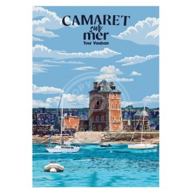 Affiche Camaret sur mer - Tour Vauban - 50x70 cm