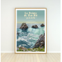 Affiche La Pointe de Pen-Hir - Les tas de pois - 50x70 cm