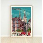 Affiche de Bayonne - fêtes- 50x70 cm