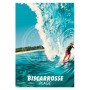 Affiche de Biscarrosse Surfeur - 30x40 cm