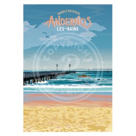 Affiche de Andernos-les-bains - 30x40 cm