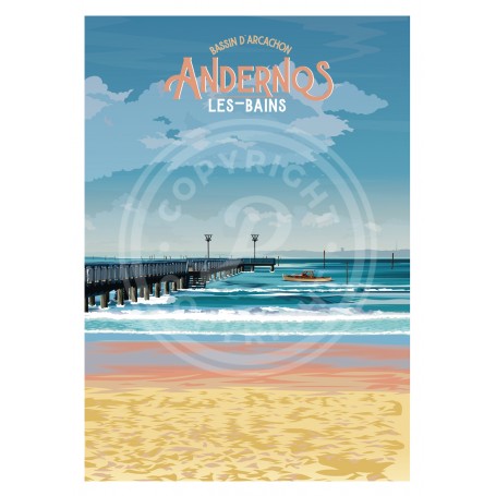 Affiche de Andernos-les-bains - 50x70 cm