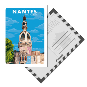 Carte Postale de Nantes - La tour LU