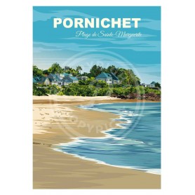 Affiche de Plage Sainte-Marguerite - 50x70 cm