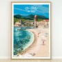Affiche de Collioure - Plage Saint Vincent - 50x70 cm