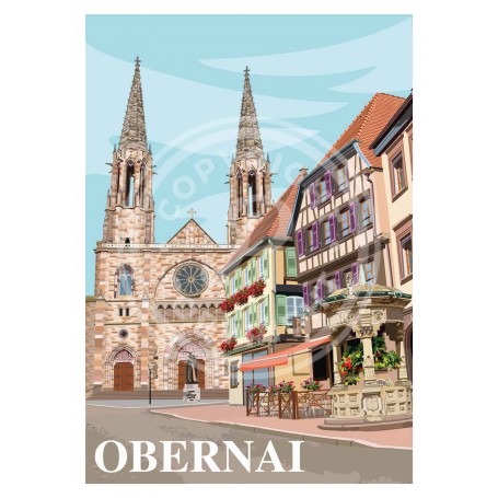 Affiche de Obernai - 30x40 cm
