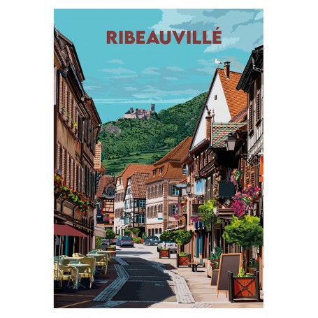 Affiche de Ribeauvillé - 30x40 cm