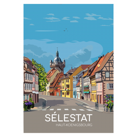 Affiche de Sélestat - 30x40 cm