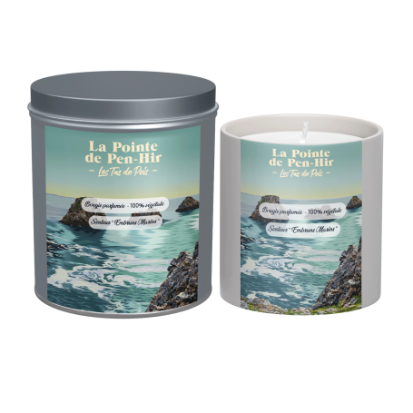 Bougie parfumée de La Pointe de Pen-Hir - Les Tas de Pois