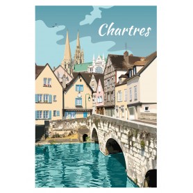 Affiche de Chartres - 30x40 cm