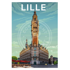 Affiche de Lille - 30x40 cm Affiche de Lille - 30x40 cm