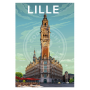Affiche de Lille - 30x40 cm