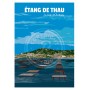 Affiche de l'étang de Thau - 50x70 cm