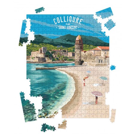 Puzzle de Collioure - Plage St Vincent
