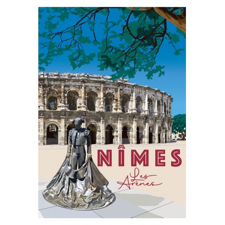 Affiche de Nîmes - 30x40 cm