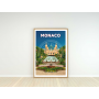 Affiche Monaco - 50x70 cm