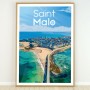 Affiche de Saint-Malo - 30x40 cm
