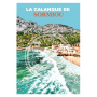 Affiche des calanques de Sormiou - 30x40 cm