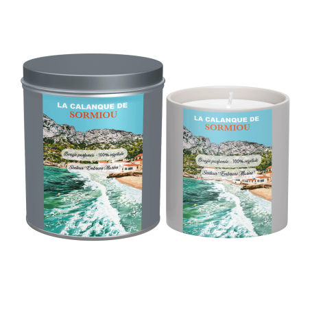 Bougie parfumée des Calanques de Sormiou