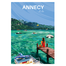 Affiche de Annecy lac - 50x70 cm