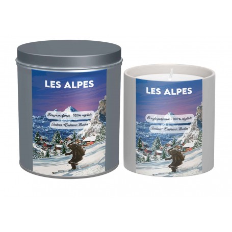 Bougie parfumée des Alpes