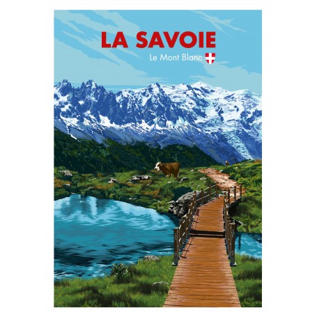 Affiche de la Savoie en été - 50x70 cm