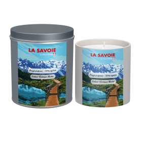 Bougie parfumée de la Savoie en été