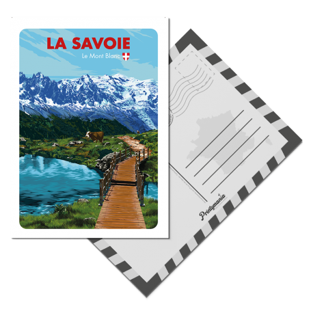 Carte Postale de la Savoie en été