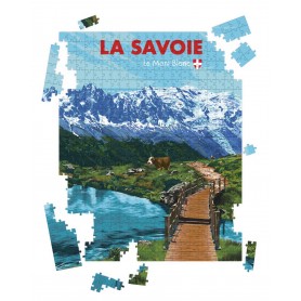 Puzzle de la Savoie en été