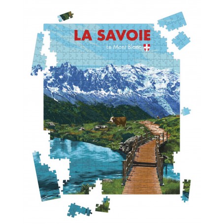 Puzzle de la Savoie en été