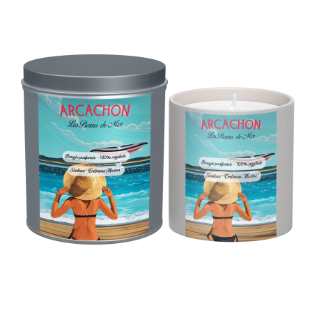 Bougie parfumée d'Arcachon - Les Bains de Mer