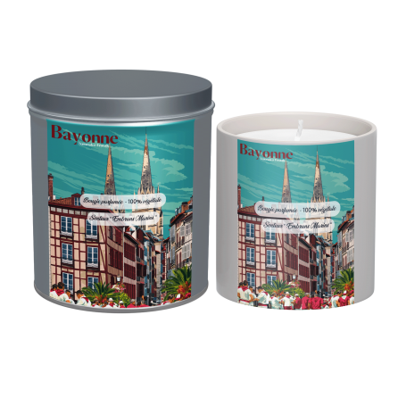 Bougie parfumée de Bayonne en fête