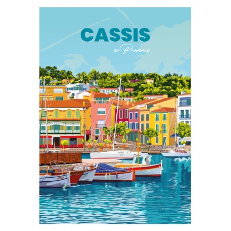 Affiche de Cassis - 30x40 cm