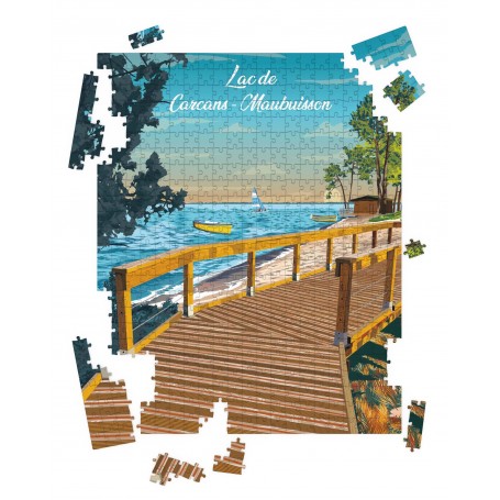Puzzle du lac de Maubuisson
