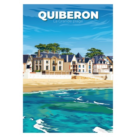 Affiche de Quiberon 30x40 cm