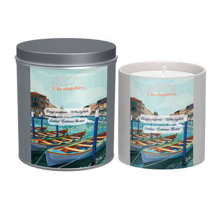 Bougie parfumée de Sète - Le canal