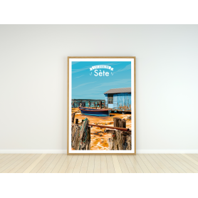 Affiche de Sète - La cabane - 30x40 cm