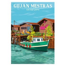 Affiche de Gujan-Mestras - 30x40 cm