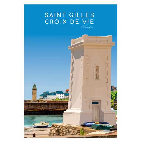 Affiche de Saint-Gilles-Croix-de-Vie - 50x70 cm