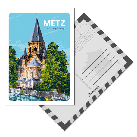 Cartes Postales de Metz Temple Neuf